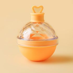 Whiskey Ice Ball Mold Freeze Ball Shaped Ice Cube Silicone Ice Tray Light Bulb Round Ball Home Made Ice Ball (Color: Yellow)